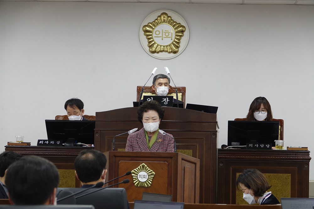 제272회 산청군의회 임시회 (5분 자유발언-송정덕 의원)