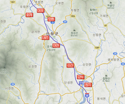 낚시 안내 지도